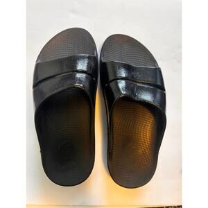 Oofos Recovery Slide Slip On Sandal Women 9 Black
